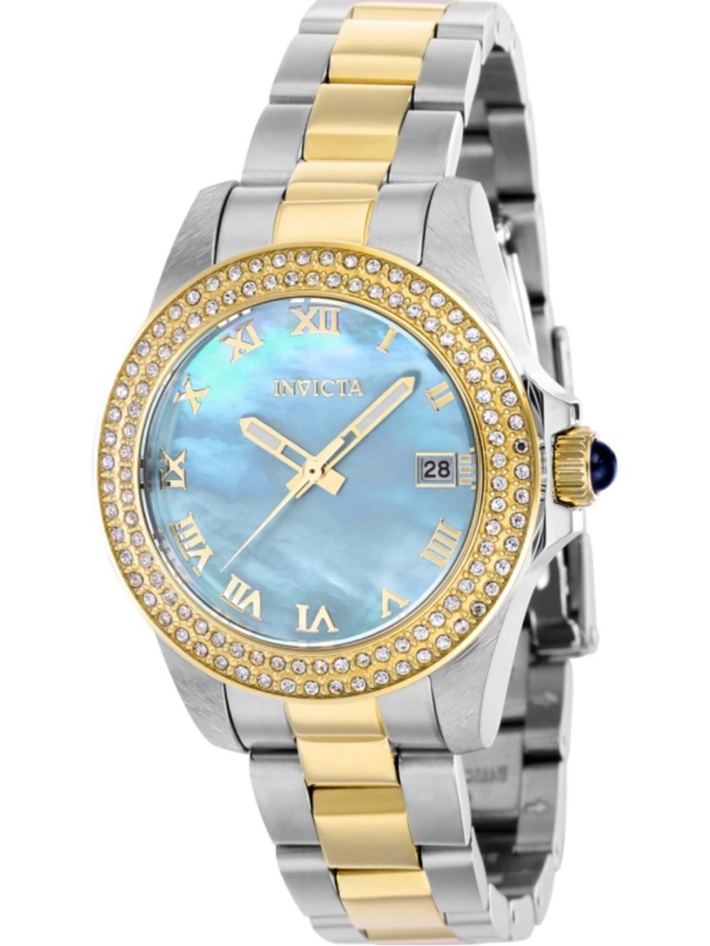 Invicta Angel Women's Watch w/ Mother of Pearl Dial - 34mm, Steel, Gold (41552)